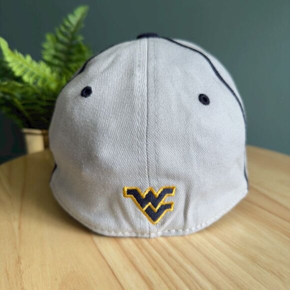 West Virginia University WVU Mountaineers Baseball Hat One Fit Top Of World Gray - Picture 4 of 8